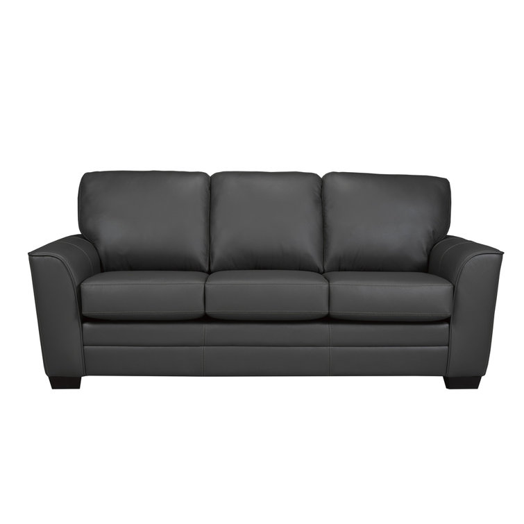 Orren Ellis 3 Piece Leather Living Room Set Wayfair Canada